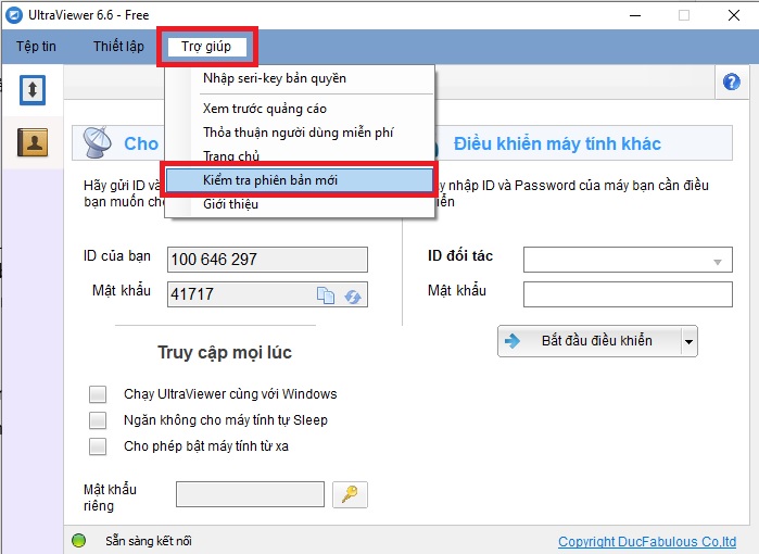cập nhật ultraviewer