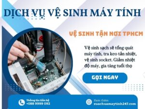 dịch vụ vệ sinh máy tính