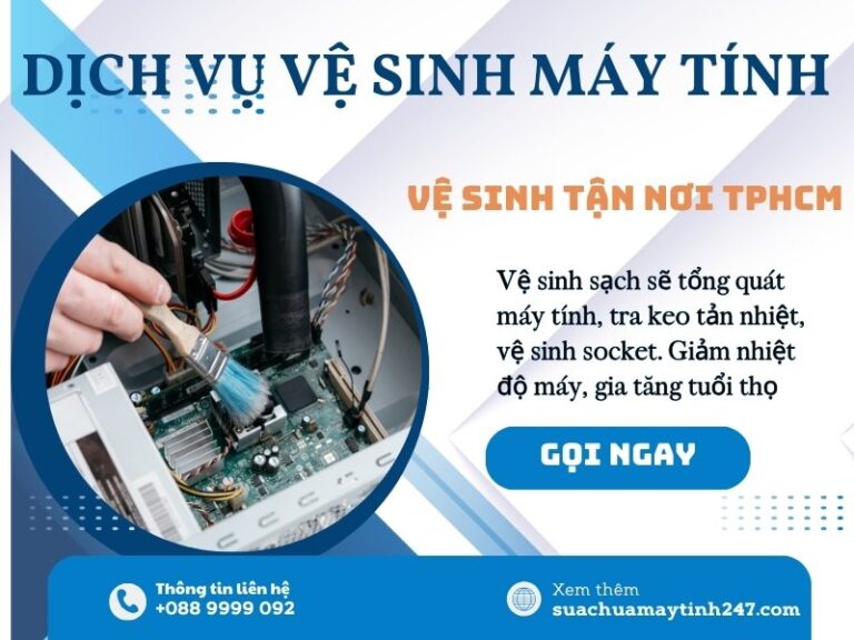 dịch vụ vệ sinh máy tính