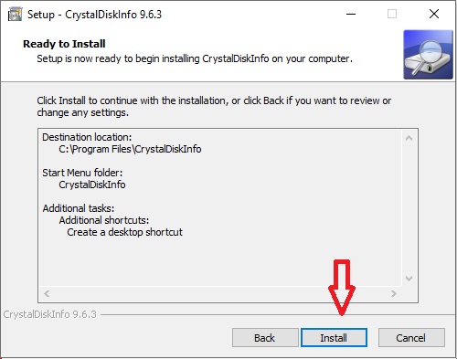 setup CrystalDiskInfo