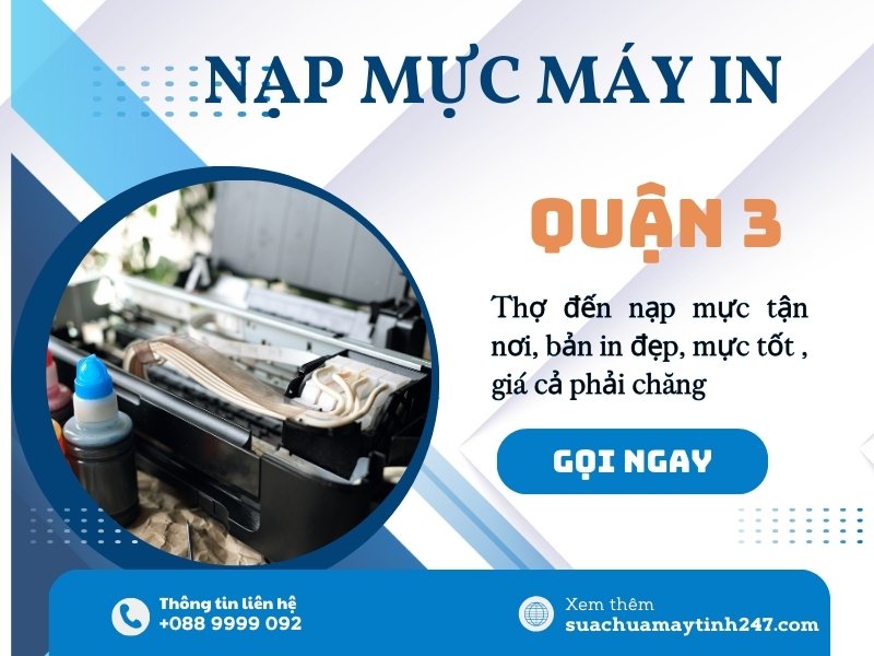 nạp mực máy in quận 3
