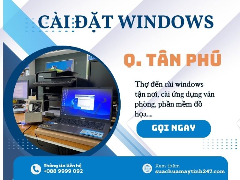 Cài win quận tân phú