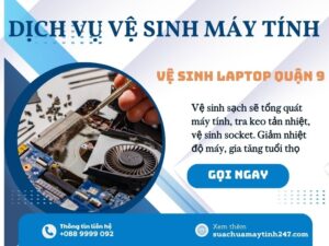 vệ sinh laptop quận 9