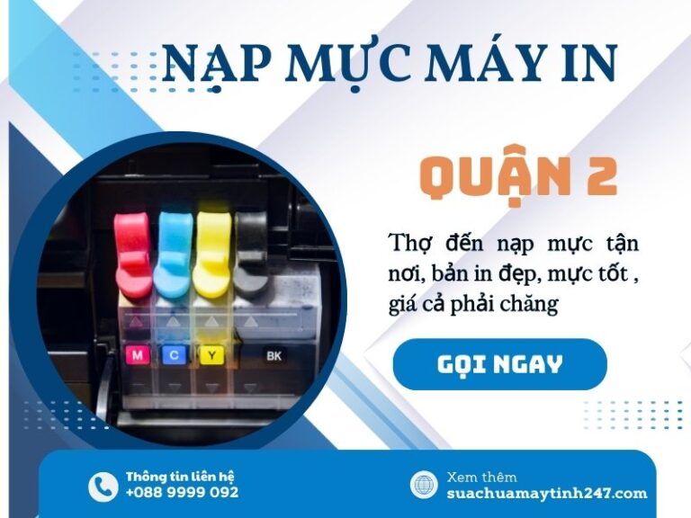 nạp mực máy in quận 2