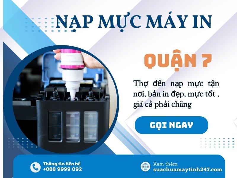 nạp mực máy in quận 7