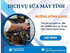Sửa máy tính đường Bình Long