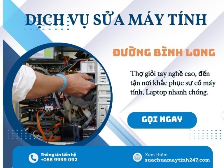 Sửa máy tính đường Bình Long