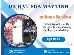 Sửa máy tính đường hòa bình