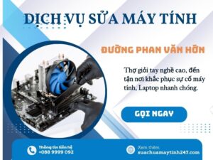 Sửa máy tính đường phan văn hớn