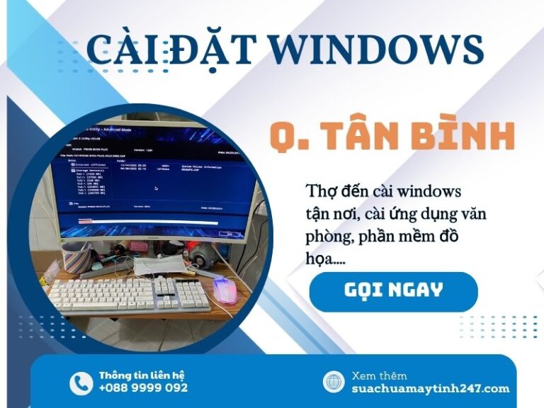 Cài windows quận tân bình