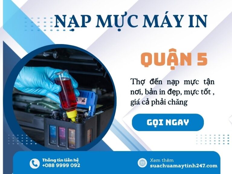 nạp mực máy in quận 5