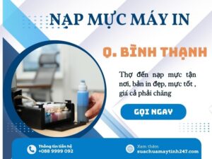 nạp mực máy in quận bình thạnh