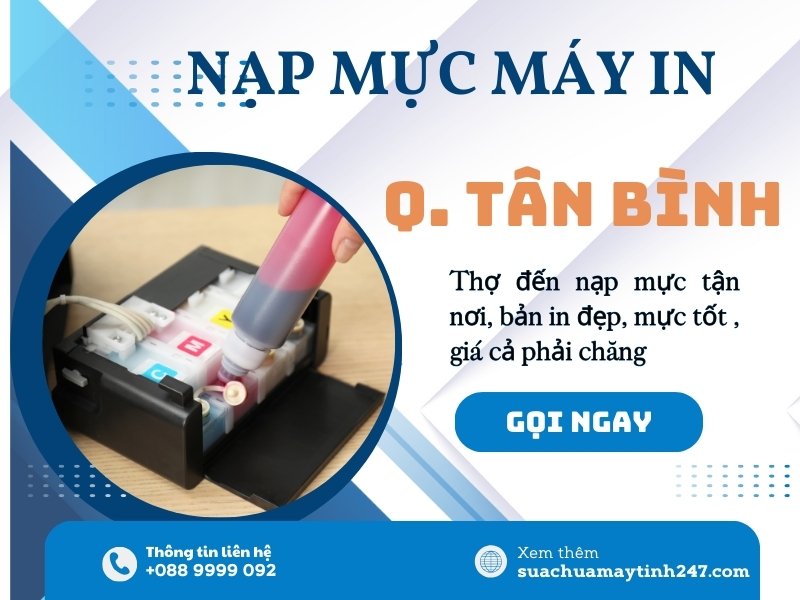 nạp mực máy in quận tân bình