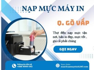 nạp mực máy in quận gò vấp