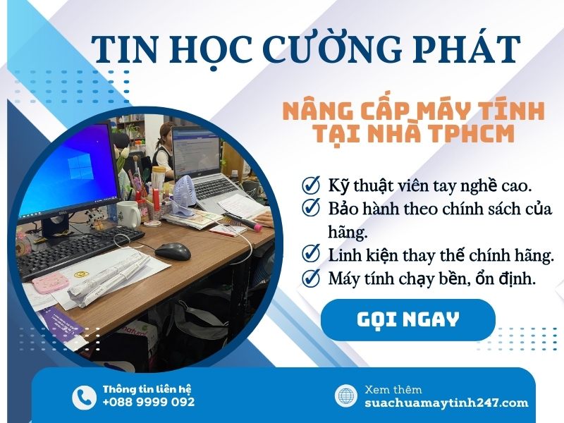 địa chỉ nâng cấp máy tính quận 12 uy tín