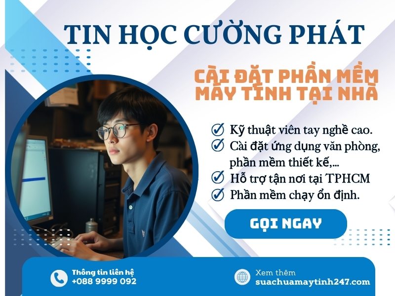 dịch vụ cài đặt phần mềm máy tính tại nhà​