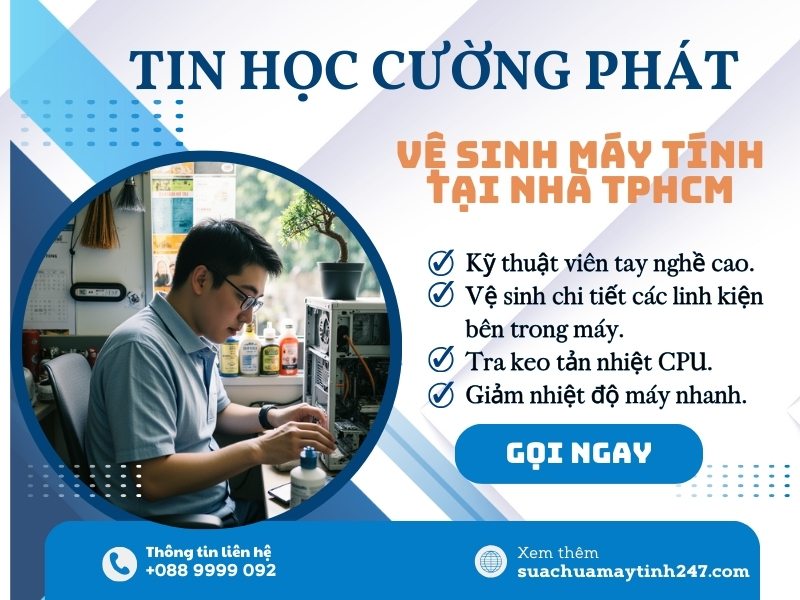 vệ sinh máy tính quận 6 uy tín