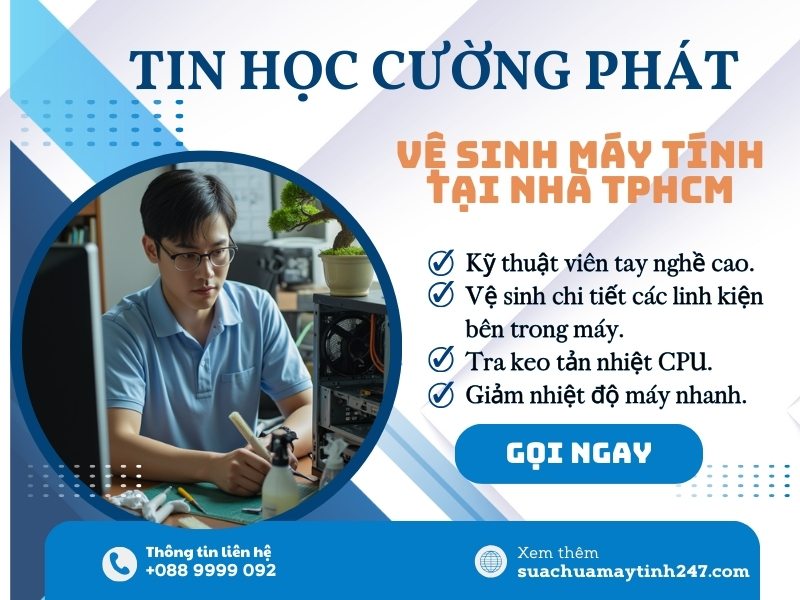 vệ sinh máy tính quận 7 chuyên nghiệp