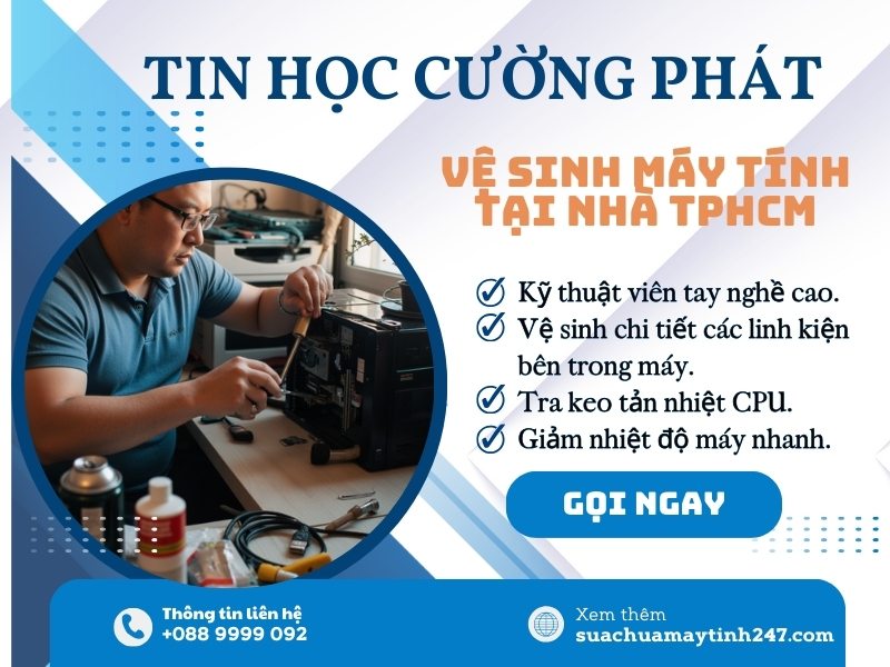 vệ sinh máy tính quận 9