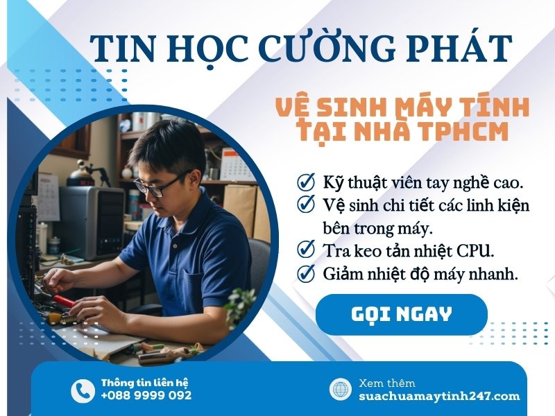 địa chỉ vệ sinh máy tính quận tân bình uy tín