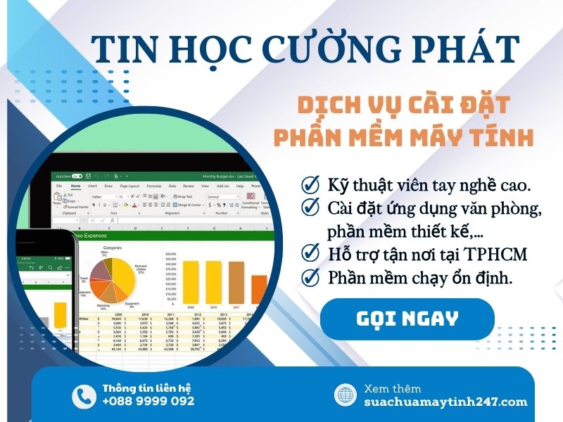 dịch vụ cài excel