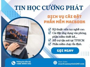 dịch vụ cài phần mềm cho macbook
