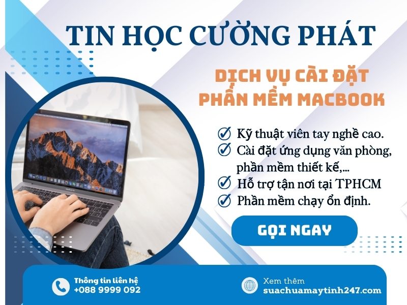 dịch vụ cài phần mềm cho macbook