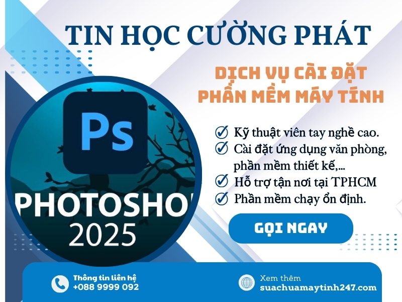 dịch vụ cài phần mềm photoshop