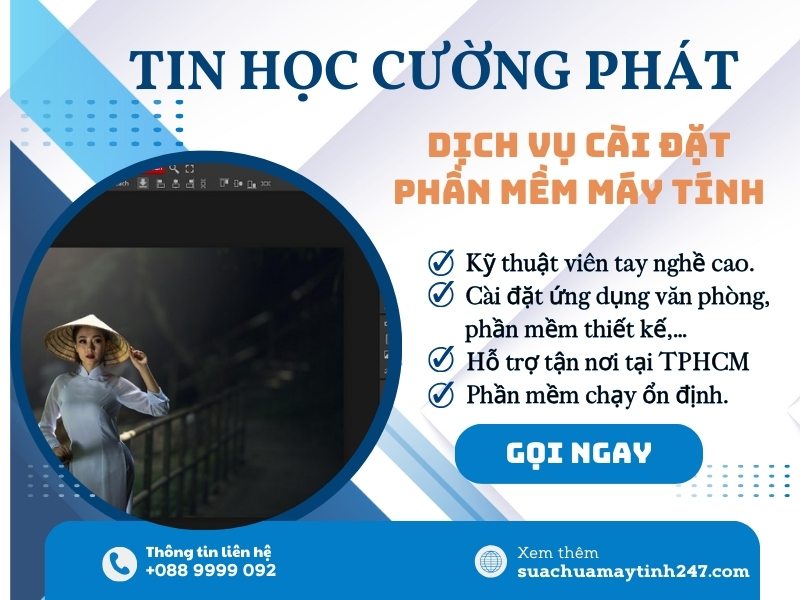 dịch vụ cài phần mềm sửa ảnh