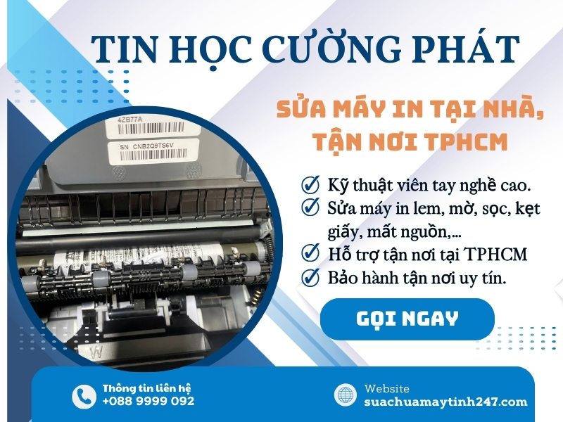 dịch vụ sửa máy in tại nhà tphcm