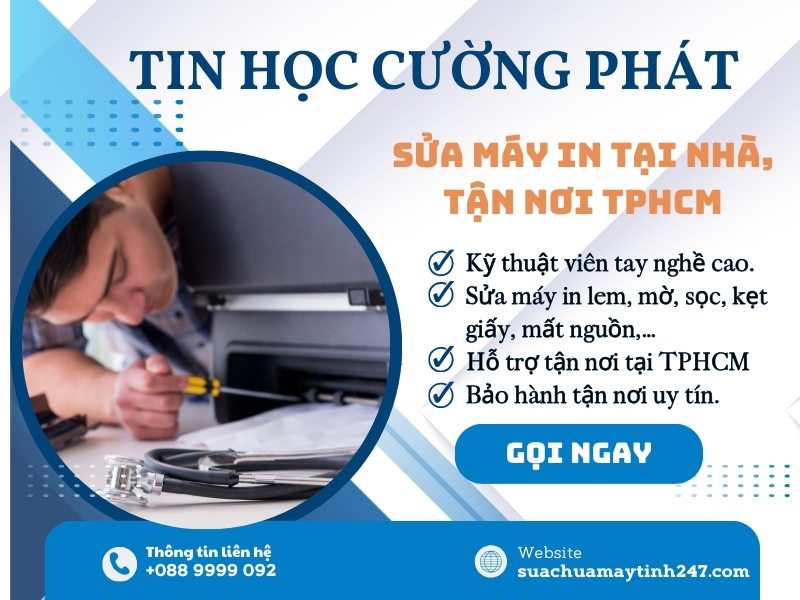 dịch vụ sửa máy in tận nhà