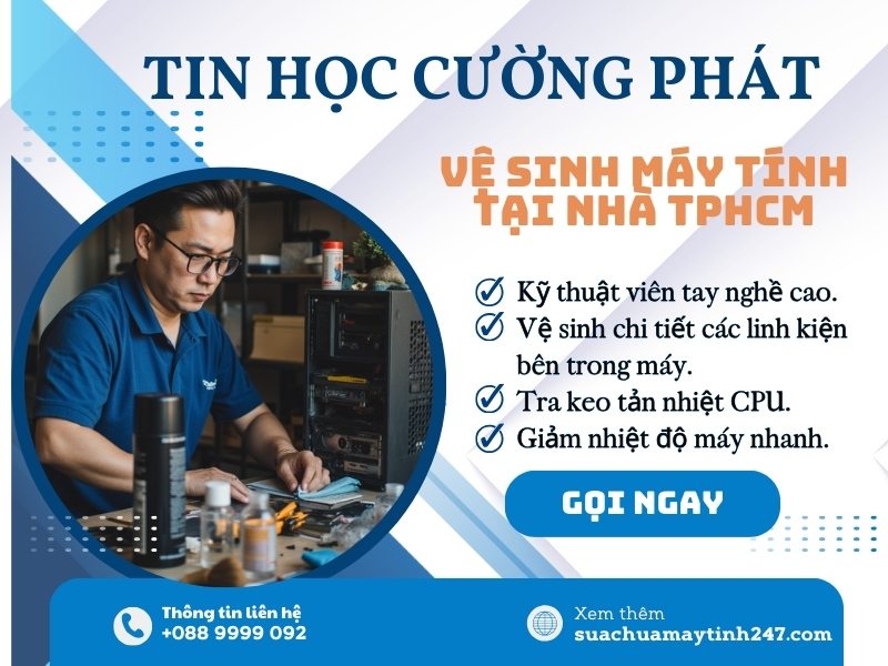 dịch vụ vệ sinh máy tính quận thủ đức uy tín