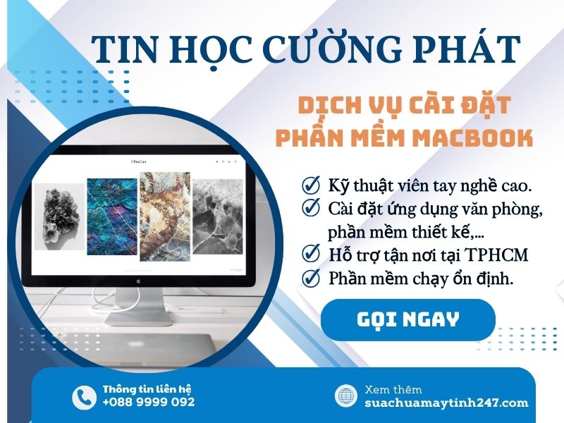 nơi nhận cài chương trình cho macbook