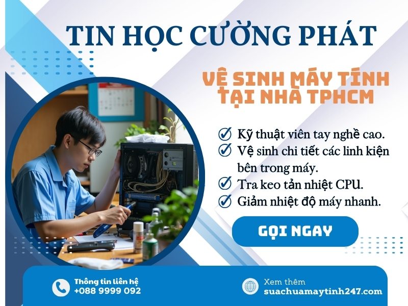 nơi vệ sinh máy tính huyện bình chánh