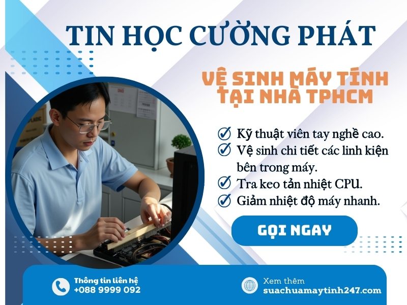 vệ sinh máy tính huyện bình chánh