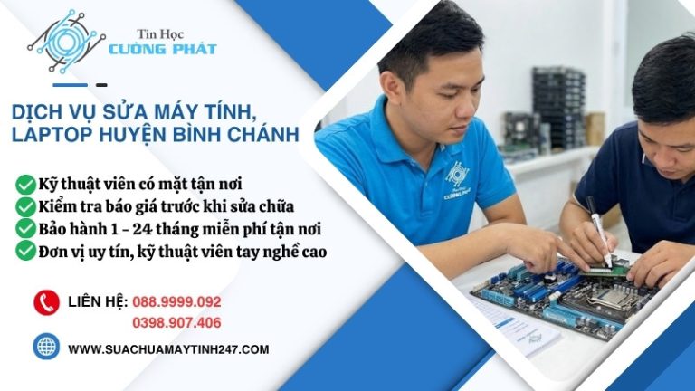 sửa máy tính huyện bình chánh uy tín