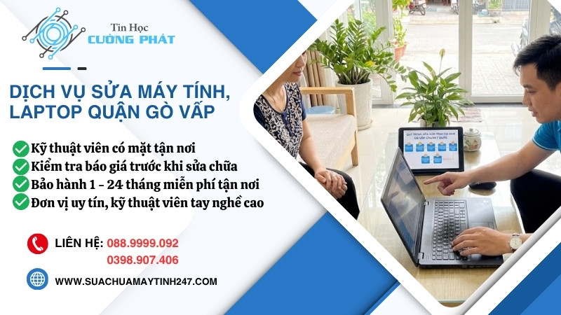 sửa máy tính quận gò vấp uy tín