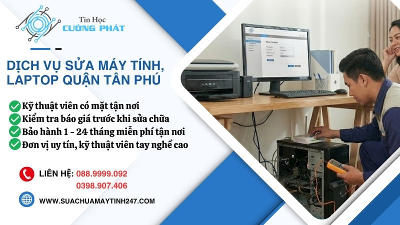 sửa máy tính quận tân phú uy tín