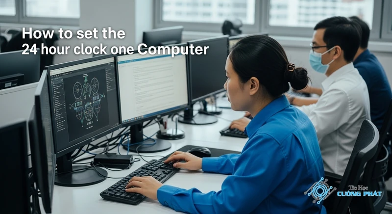 Ảnh đại diện Cách chỉnh 24 giờ trên máy tính