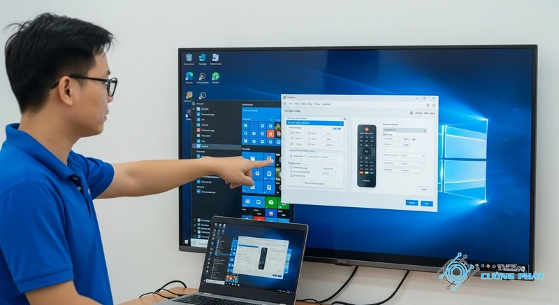 Cách kết nối màn hình laptop lên tivi hình ảnh minh họa chuyên sâu 3