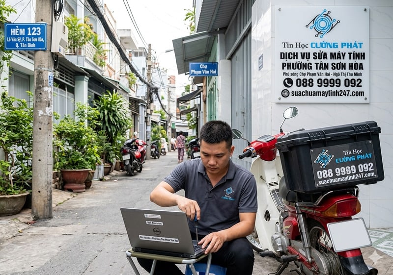 dịch vụ sửa máy tính phường tân sơn hòa