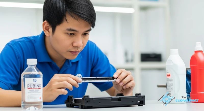 Hướng Dẫn Cách làm sạch Đầu phun HP