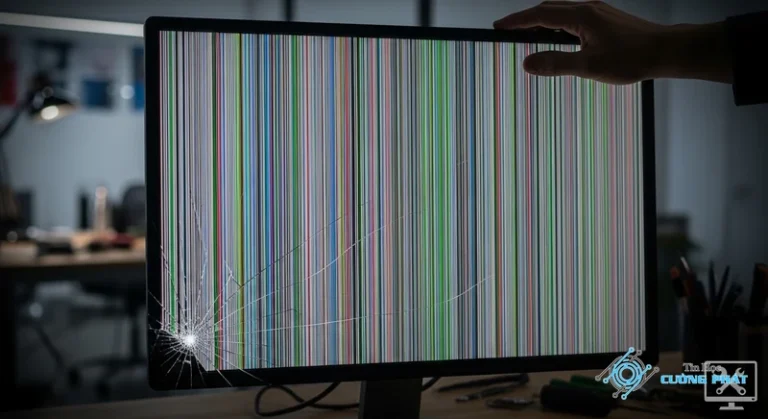 Ảnh đại diện màn hình máy tính bị sọc