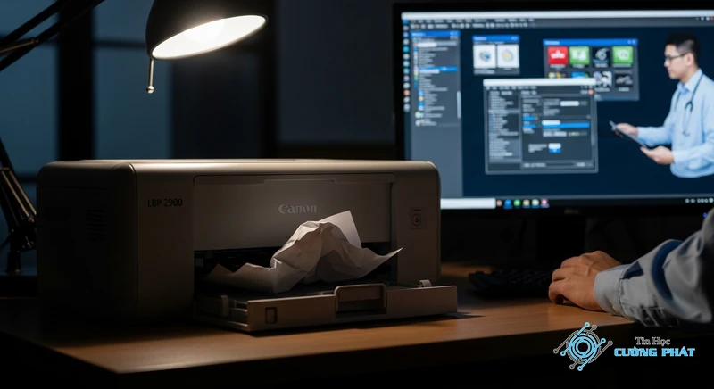 Máy in Canon 2900 bị kẹt giấy hình ảnh minh họa chuyên sâu 3