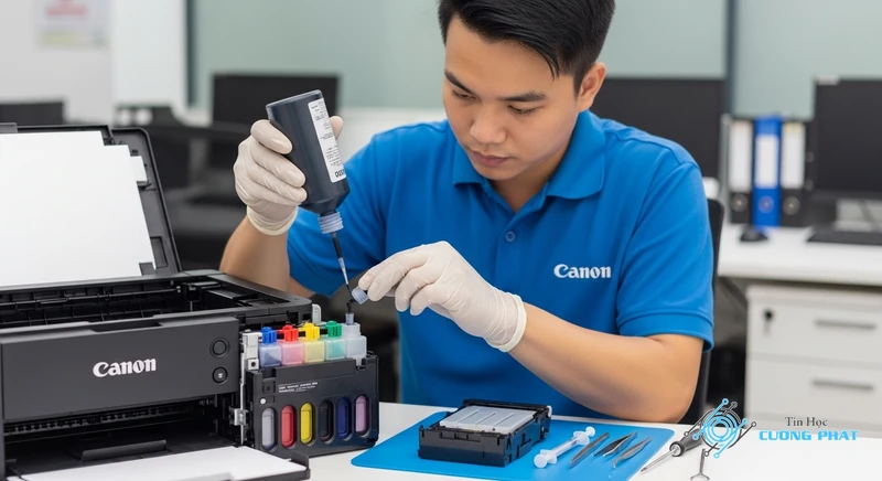 Nạp mực máy in Canon hình ảnh minh họa chuyên sâu 2