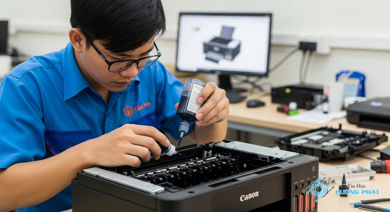 Nạp mực máy in Canon hình ảnh minh họa chuyên sâu 5