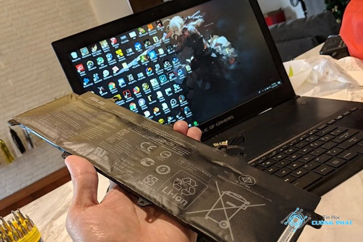 pin laptop bị phồng hình ảnh minh họa chuyên sâu 2