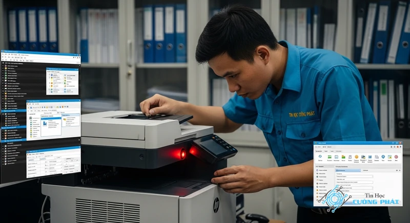 Sửa Lỗi Máy in Hp 107a 135a 137w Báo Đèn Đỏ hình ảnh minh họa chuyên sâu 3