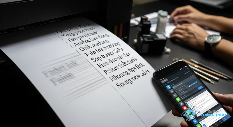 Sửa Máy in Bị Mờ Mực Sau Khi Thay Đổ Mực Mới hình ảnh minh họa chuyên sâu 2