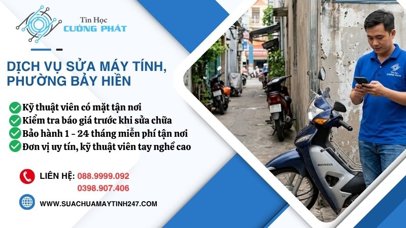 sửa máy tính phường bảy hiền